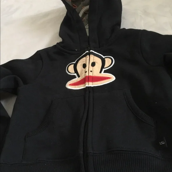COPY PAUL FRANK UNISEX SWEATSHIRT Hoody Zipper up